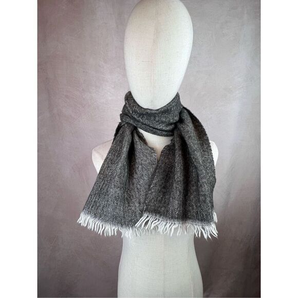 Vintage late 1950s Herringbone Scarf - Picture 1 of 6